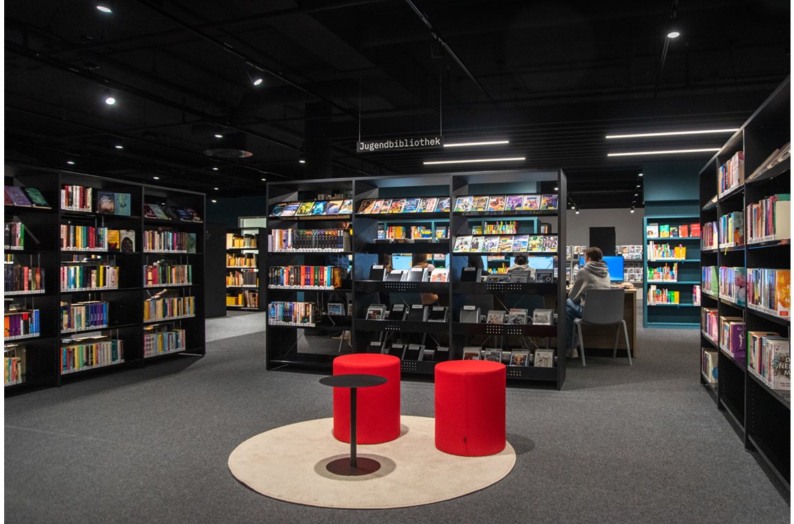 Bibliothèque municpale de Heilbronn, Allemagne - Bibliothèque municipale et BDP