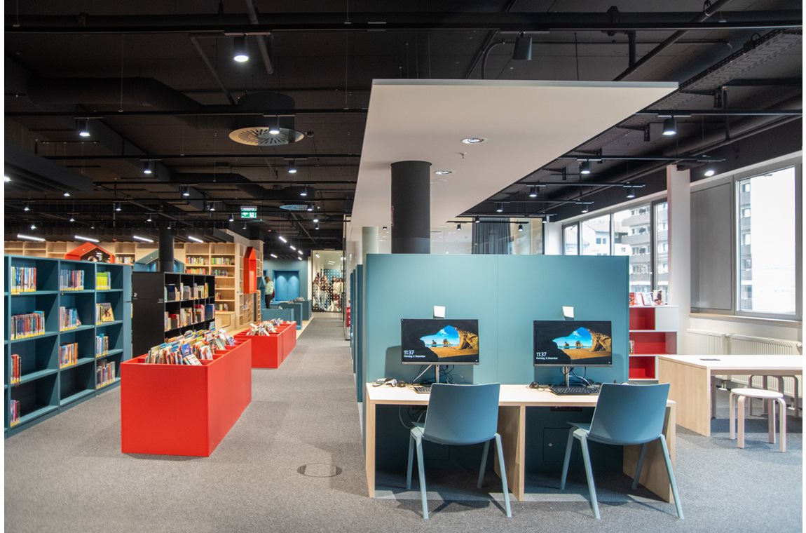 Bibliothèque municpale de Heilbronn, Allemagne - Bibliothèque municipale et BDP