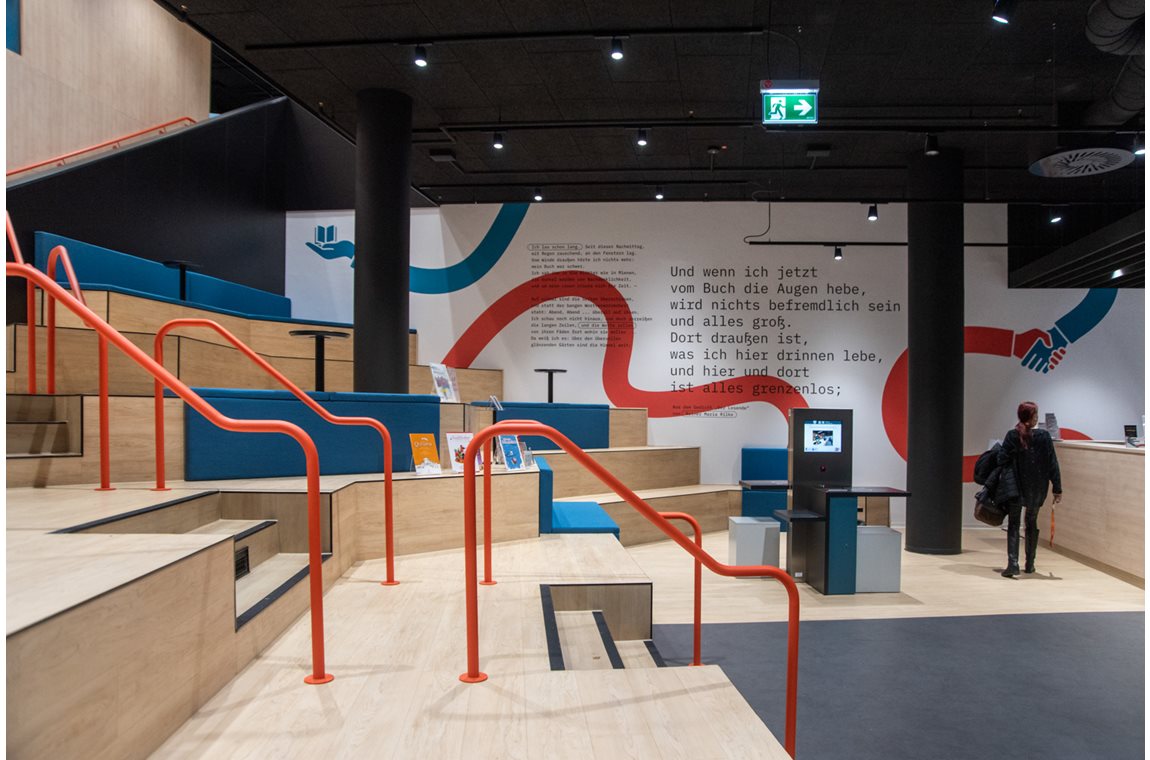 Bibliothèque municpale de Heilbronn, Allemagne - Bibliothèque municipale et BDP