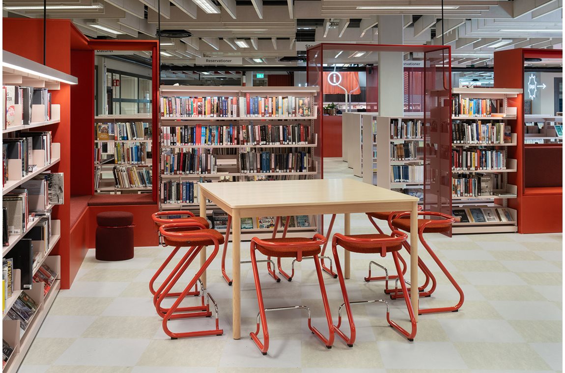 Bibliothèque municipale de Västra Frölunda, Suède - Bibliothèque municipale et BDP