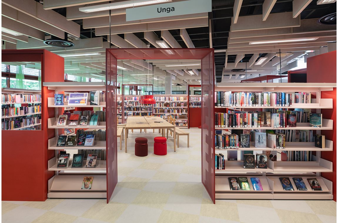 Bibliothèque municipale de Västra Frölunda, Suède - Bibliothèque municipale et BDP