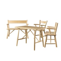 E1575 - Set med bord, 2 stolar och bänk