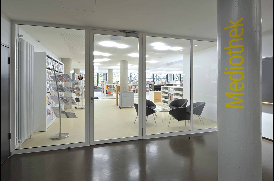 Zofingen High School, Switzerland - School library